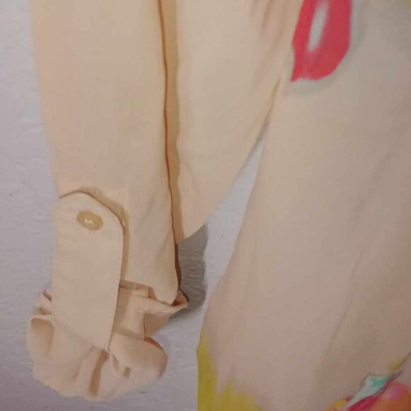 Mossimo Watercolor Long Sleeve Blouse Size XS - Picture 5 of 13